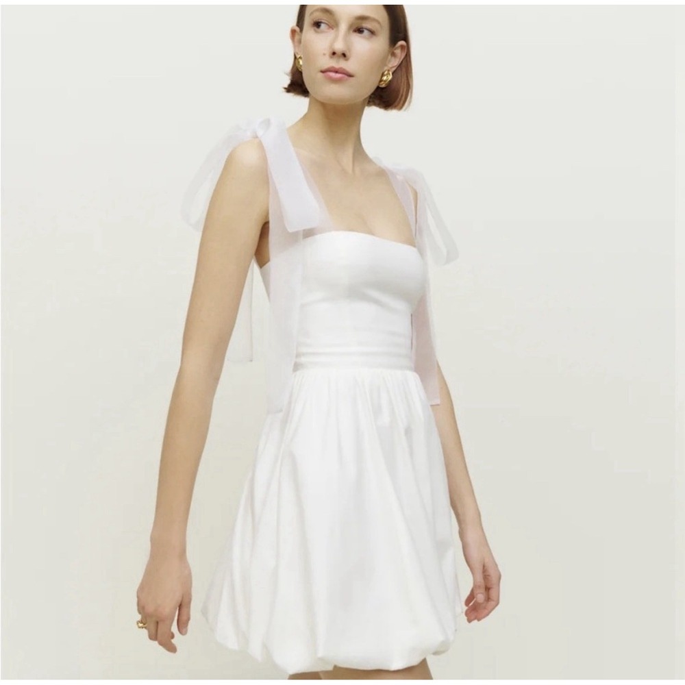 Reformation Enza Dress White Sz 0